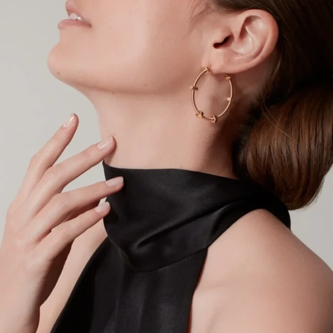 Boucles d&rsquo;oreilles Écrou de Cartier – Or rose – Cartier