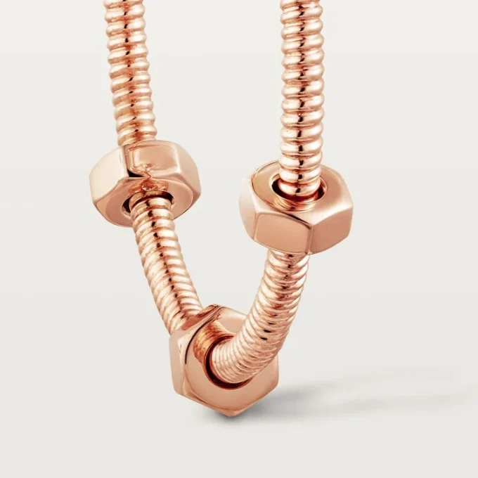 Boucles d&rsquo;oreilles Écrou de Cartier – Or rose – Cartier