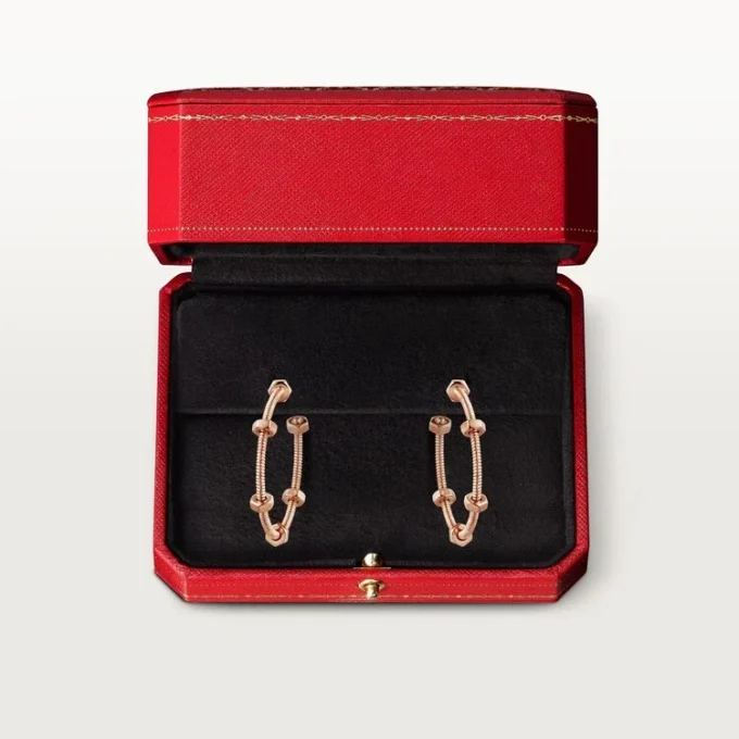 Boucles d&rsquo;oreilles Écrou de Cartier – Or rose – Cartier