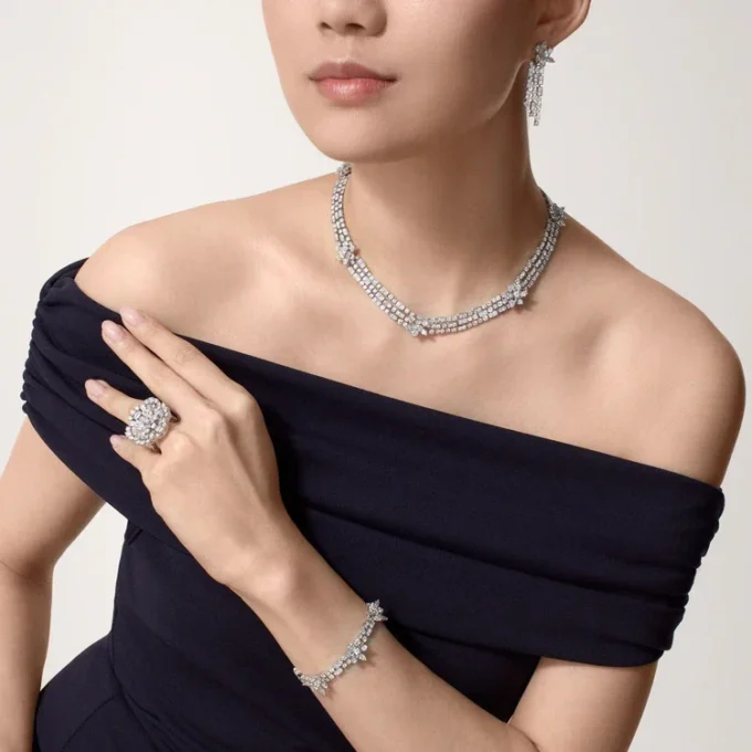 Boucles d&rsquo;oreilles de la collection Diamant, Diamants