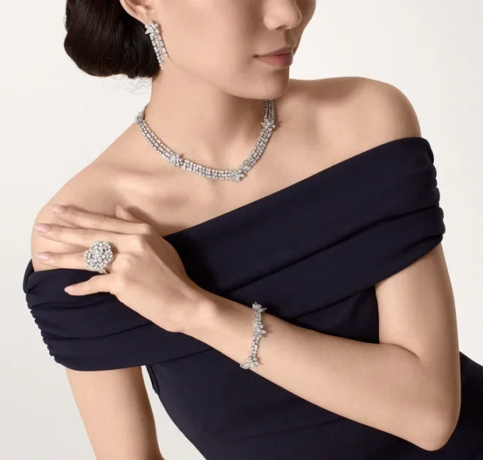 Boucles d&rsquo;oreilles de la collection Diamant, Diamants