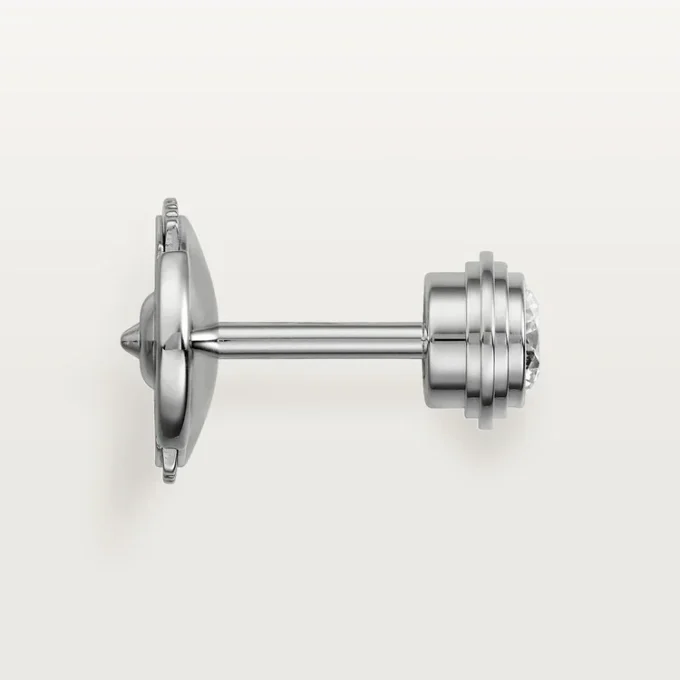 Boucles d&rsquo;oreilles Diamants Légers, mm – Or blanc, diamants – Cartier