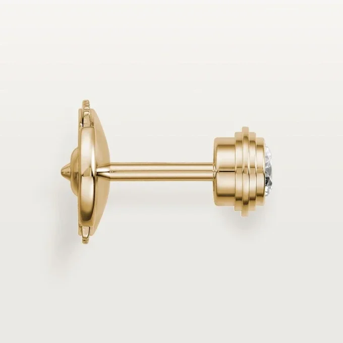 Boucles d&rsquo;oreilles Diamants Légers, mm – Or jaune, diamants – Cartier