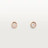 Boucles d&rsquo;oreilles Diamants Légers, mm – Or rose, diamants – Cartier