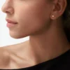 Boucles d&rsquo;oreilles Diamants Légers, mm – Or rose, diamants – Cartier