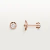 Boucles d&rsquo;oreilles Diamants Légers, mm – Or rose, diamants – Cartier
