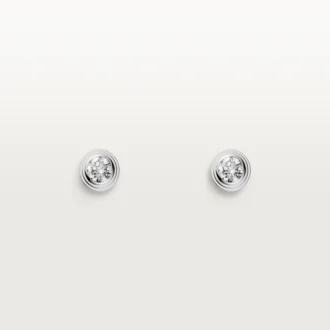Boucles d&rsquo;oreilles Diamants Légers – Or blanc, diamants – Cartier
