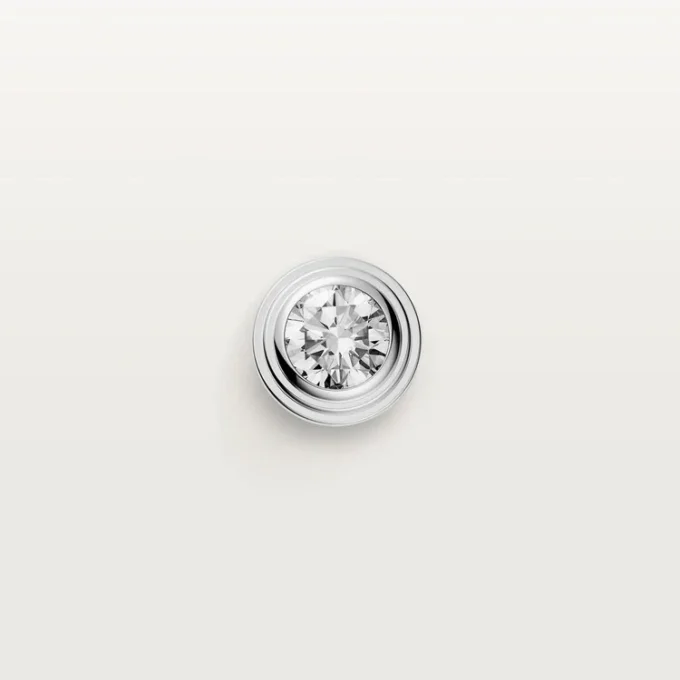 Boucles d&rsquo;oreilles Diamants Légers – Or blanc, diamants – Cartier