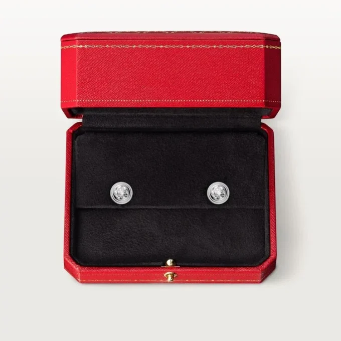 Boucles d&rsquo;oreilles Diamants Légers – Or blanc, diamants – Cartier