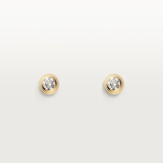 Boucles d&rsquo;oreilles Diamants Légers – Or jaune, diamants – Cartier