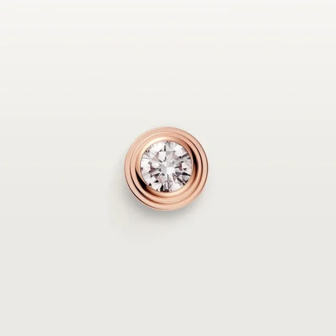 Boucles d&rsquo;oreilles Diamants Légers – Or rose, diamants – Cartier