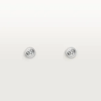 Boucles d&rsquo;oreilles Diamants Légers XS – Or blanc, diamants – Cartier