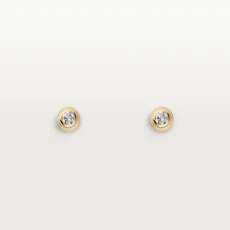 Boucles d&rsquo;oreilles Diamants Légers XS – Or jaune, diamants – Cartier