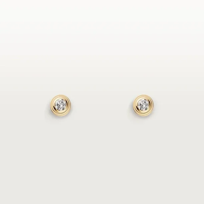 Boucles d&rsquo;oreilles Diamants Légers XS – Or jaune, diamants – Cartier