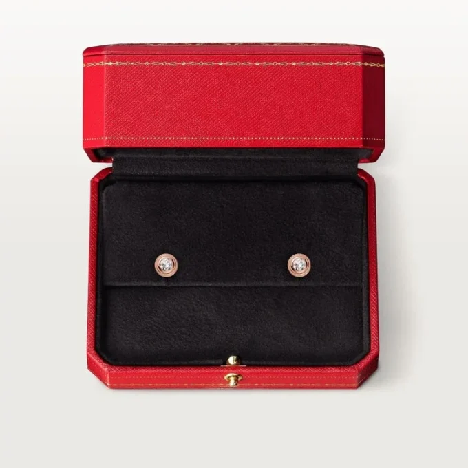 Boucles d&rsquo;oreilles Diamants Légers XS – Or rose, diamants – Cartier