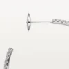 Boucles d&rsquo;oreilles Etincelle de Cartier, grand modèle – Or blanc, diamants – Cartier