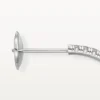 Boucles d&rsquo;oreilles Etincelle De Cartier, modèle moyen – Or blanc, diamants – Cartier
