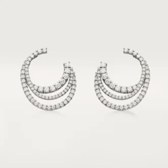 Boucles d&rsquo;oreilles Etincelle de Cartier – Or blanc, diamants – Cartier