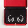 Boucles d&rsquo;oreilles Etincelle de Cartier – Or blanc, diamants – Cartier