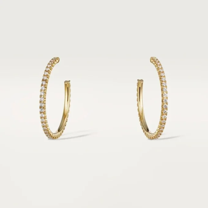 Boucles d&rsquo;oreilles Etincelle De Cartier – Or jaune, diamants – Cartier