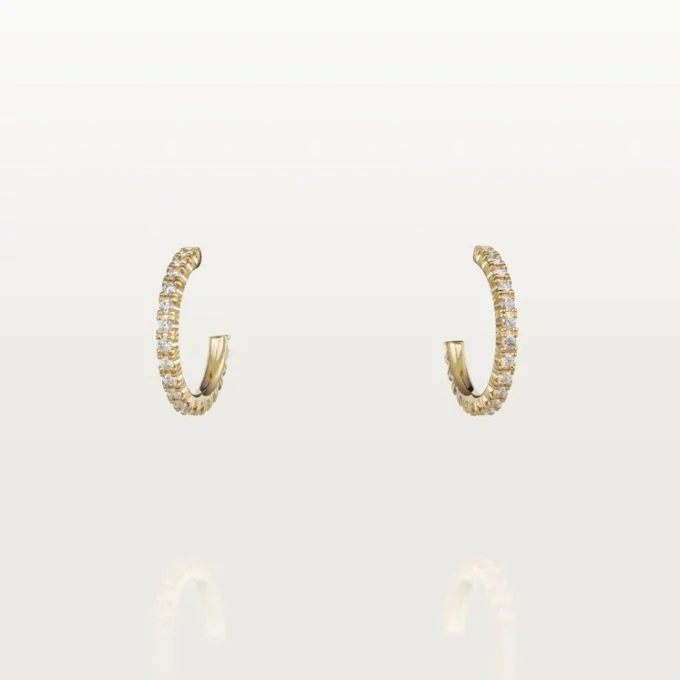 Boucles d&rsquo;oreilles Etincelle De Cartier – Or jaune, diamants – Cartier