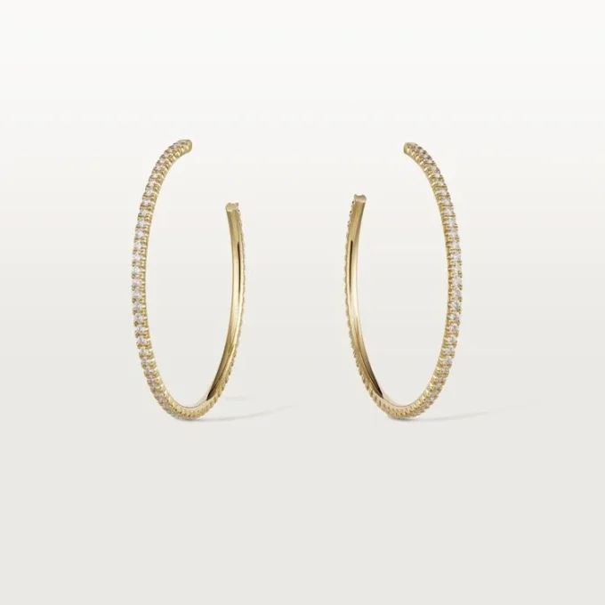 Boucles d&rsquo;oreilles Etincelle De Cartier – Or jaune, diamants – Cartier