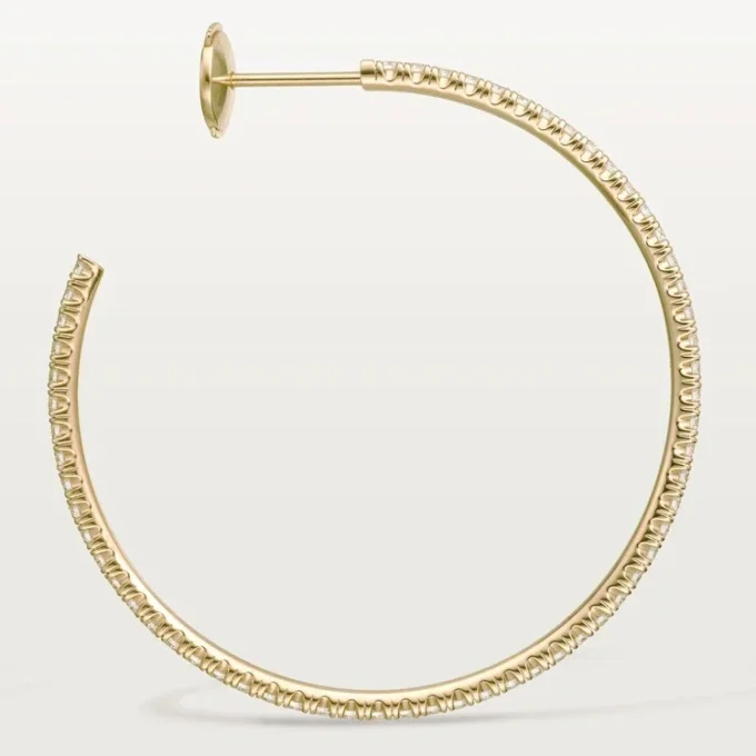Boucles d&rsquo;oreilles Etincelle De Cartier – Or jaune, diamants – Cartier