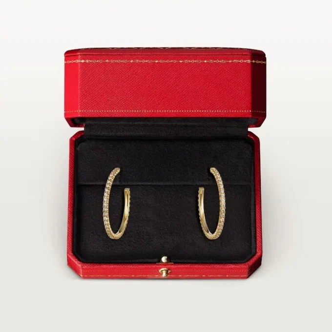 Boucles d&rsquo;oreilles Etincelle De Cartier – Or jaune, diamants – Cartier