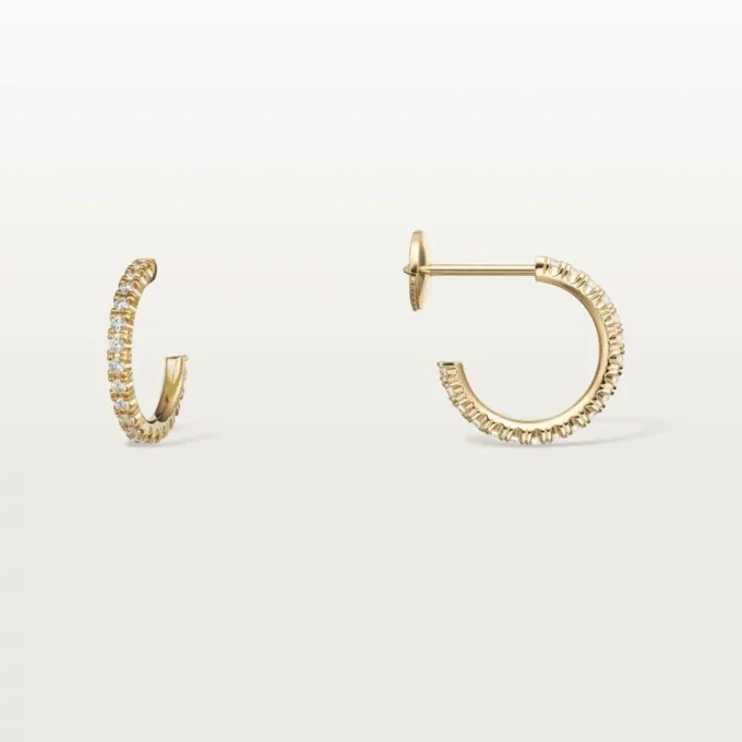 Boucles d&rsquo;oreilles Etincelle De Cartier – Or jaune, diamants – Cartier