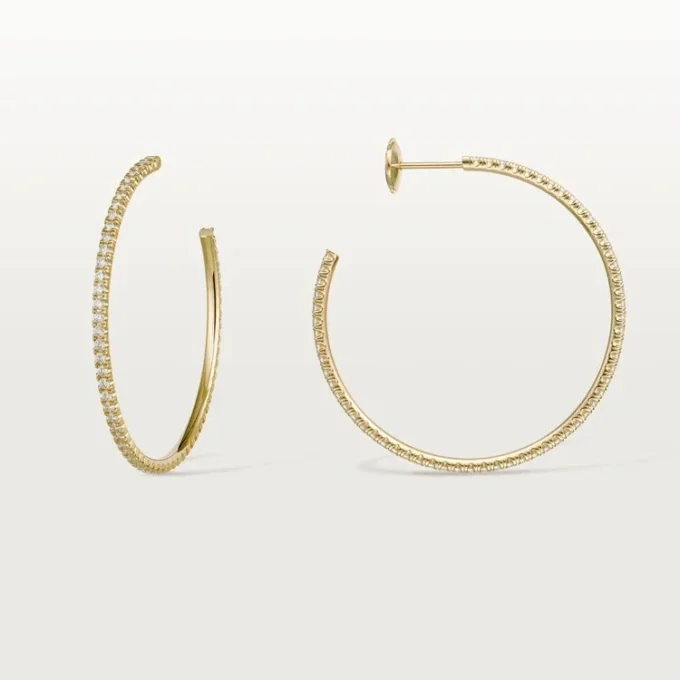 Boucles d&rsquo;oreilles Etincelle De Cartier – Or jaune, diamants – Cartier