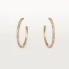 Boucles d&rsquo;oreilles Etincelle De Cartier – Or rose, diamants – Cartier