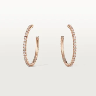 Boucles d&rsquo;oreilles Etincelle De Cartier – Or rose, diamants – Cartier