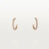 Boucles d&rsquo;oreilles Etincelle De Cartier – Or rose, diamants – Cartier