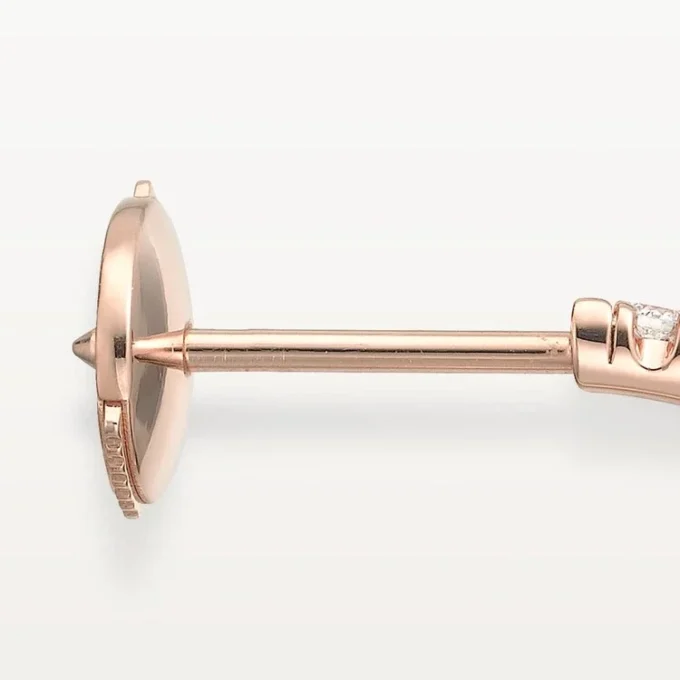 Boucles d&rsquo;oreilles Etincelle De Cartier – Or rose, diamants – Cartier
