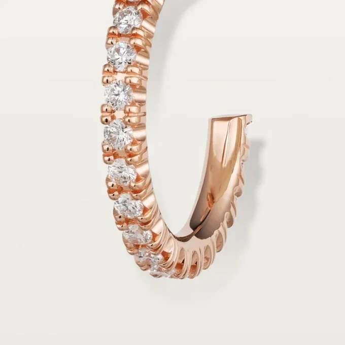 Boucles d&rsquo;oreilles Etincelle De Cartier – Or rose, diamants – Cartier