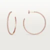 Boucles d&rsquo;oreilles Etincelle De Cartier – Or rose, diamants – Cartier