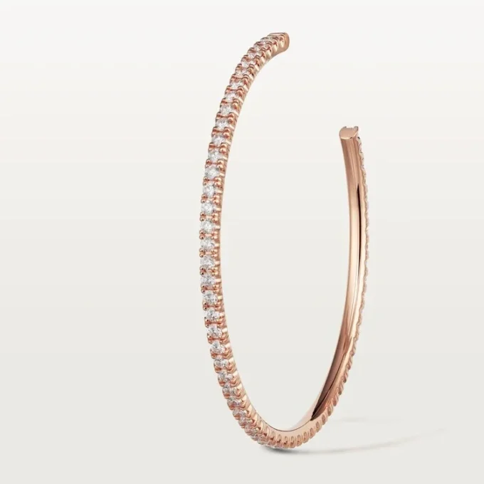 Boucles d&rsquo;oreilles Etincelle De Cartier – Or rose, diamants – Cartier