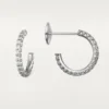 Boucles d&rsquo;oreilles Etincelle De Cartier, petit modèle – Or blanc, diamants – Cartier