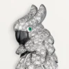 Boucles d&rsquo;oreilles Faune et Flore de Cartier, pavées
