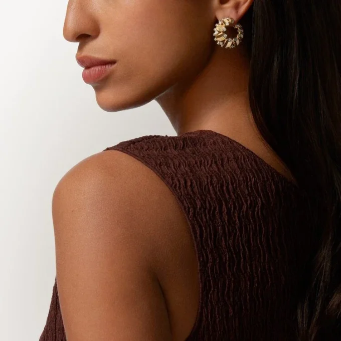 Boucles d&rsquo;oreilles Grain de Café