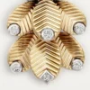 Boucles d&rsquo;oreilles Grain de Café, diamants