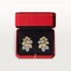 Boucles d&rsquo;oreilles Grain de Café, semi-serties