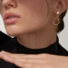 Boucles d&rsquo;oreilles Juste Un Clou, double