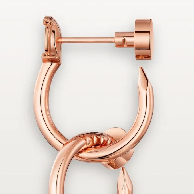 Boucles d&rsquo;oreilles Juste Un Clou, double