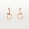 Boucles d&rsquo;oreilles Juste Un Clou, doubles, diamants
