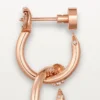 Boucles d&rsquo;oreilles Juste Un Clou, doubles, diamants