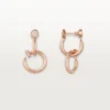 Boucles d&rsquo;oreilles Juste Un Clou, doubles, diamants