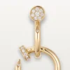 Boucles d&rsquo;oreilles Juste Un Clou, doubles, diamants