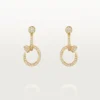 Boucles d’oreilles Juste Un Clou, doubles, pavées