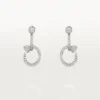 Boucles d’oreilles Juste Un Clou, doubles, pavées